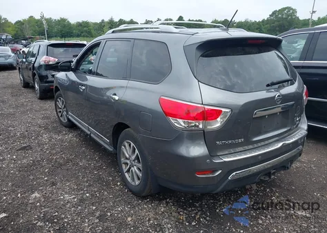 2015 Nissan Pathfinder Sl z USA, uszkodzony, nr VIN 5N1AR2MM4FC700979